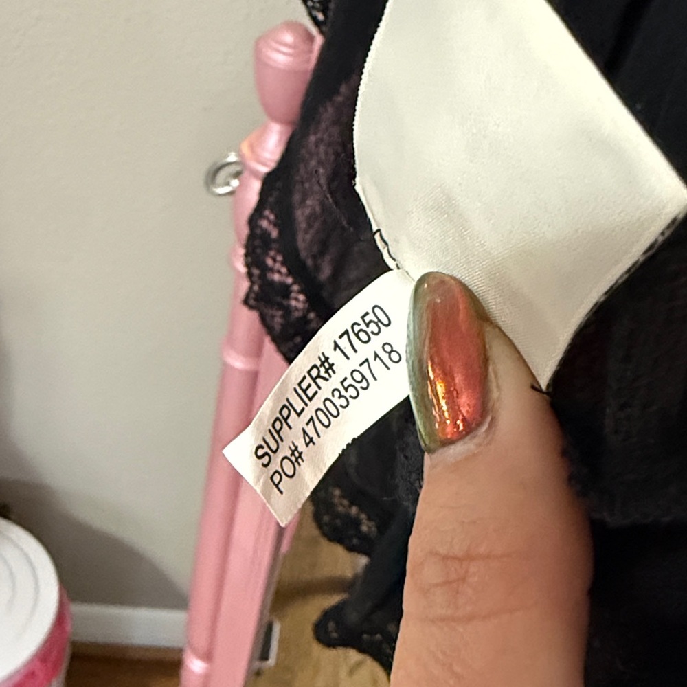 Denim & Supply Ralph Lauren Black Lace Blouse - Picture 5 of 6